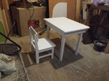 Белый деревянный столик, фото №4