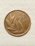 20 франков 1981г. Никелевая бронза. Король Бодуэн I. Брюссель. Бельгия., фото №2