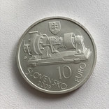 Словаччина 10 євро, 2009 р 150-річчя - народження Ауреля Стодоли, фото №2