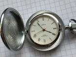 Часы Чайка карманные кварц с шатленом состояние новых, фото №4