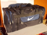 Сумка спортивная дорожная Nike273 регулируем объем темно-синяя, фото №3