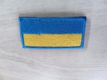Шеврон нашивка наліпка на липучке на военную амуницию флаг Украины, фото №2