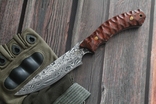 Мисливський ніж Дамаск 24 см (1102), фото №2