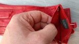 Женские кожаные демисезонные перчатки (красные, без подкладки), фото №4