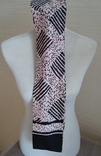 Красивый шарф женский двухсторонний черно-розовый, фото №5