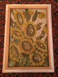 Painting on batik. Sunflowers. artist Kuznetsova I.M., photo number 4