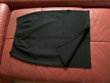 Юбка чёрная Bristol, стрейчевая, с разрезами, р.36, photo number 2