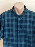 FF Льняная + хлопок Стильная мужская рубашка короткий рукав 3 XL, фото №4