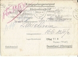 Letter from a prisoner of war officer 1944 Reich Offlag VI E Government General, photo number 2