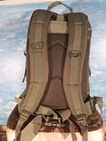 Рюкзак тактический военный 45 литров прочная ткань и фурнитура цвета хаки, фото №5