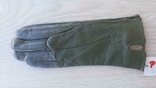 Женские демисезонные кожаные перчатки Paizong (зеленые), фото №3