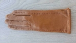 Жіночі демісезонні шкіряні рукавички Vicini (коричневі), фото №2