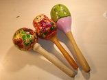 Maracas 3pcs hand-painted, photo number 2