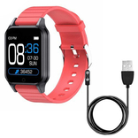 Смарт часы Smart Watch T96 стильные с защитой от влаги и пыли . Цвет красный., photo number 2