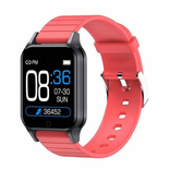 Смарт часы Smart Watch T96 стильные с защитой от влаги и пыли . Цвет красный., фото №6