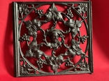 Bas-relief openwork insert lattice cast iron decoration for fireplace stoves Europe, photo number 2