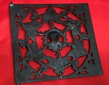Bas-relief openwork insert lattice cast iron decoration for fireplace stoves Europe, photo number 7