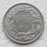 Switzerland 1 franc 1975 year, photo number 6
