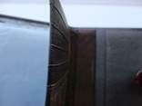 Кожаная двойная обложка на паспорт dr.koffer (лакированная, коричневая), фото №5