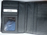 Кожаная двойная обложка на паспорт dr.koffer (лакированная, черная), фото №4