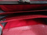 Женский кожаный кошелек dr.koffer с декоративным покрытием (темно-красный), фото №5