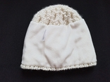North Ridge Теплая с шерстью красивая женская шапка на флисе молочная, numer zdjęcia 5