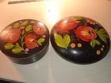 Plate +2 hand-painted boxes, photo number 8