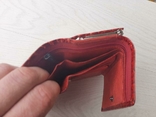 Женский кожаный кошелек dr.koffer с декоративным покрытием (красный), фото №10