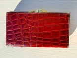 Женский кожаный кошелек HASSION (темно-красный), фото №3