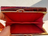 Женский кожаный кошелек HASSION (темно-красный), фото №4