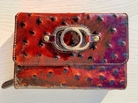 Женский кожаный кошелек HASSION на молнии (лакированная кожа, коричневый), фото №2