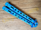 Нож бабочка складной нож балисонг Blue Camo, фото №8