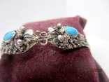 Bracelet silver 925 dragons biruza vintage, photo number 5