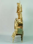 Камінний бронзовий годинник в розкішній позолоті з королем Людовіком XIV, фото №5