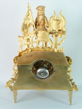 Камінний бронзовий годинник в розкішній позолоті з королем Людовіком XIV, фото №7