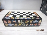 Chess, ceramics, wood, hand-painted, vintage, photo number 3