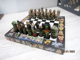 Chess, ceramics, wood, hand-painted, vintage, photo number 6