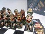 Chess, ceramics, wood, hand-painted, vintage, photo number 7