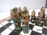 Chess, ceramics, wood, hand-painted, vintage, photo number 8