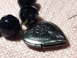 Винтаж подборка ( чёрный браслет с секретом, серьги и кулон сова), фото №4