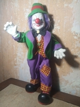 Большой фарфоровый клоун. Ручная работа. Базель Швейцария 1960-70е, фото №2