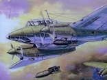 Collectible plaque - poster in vintage style "Soviet Aircraft - Air Battle"., photo number 4