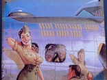 The collectible plaque is a poster of Pin Up in vintage style., photo number 9