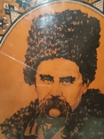 Портрет Т.Г Шевченко,на деревянной основе., фото №5