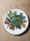 3 Коллекционных блюдца Певчие птицы. Ручная роспись Franklin Porcelain 1981 Англия, фото №5