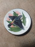 3 Коллекционных блюдца Певчие птицы. Ручная роспись Franklin Porcelain 1981 Англия, фото №6
