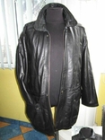 Большая оригинальная кожаная мужская куртка CA. Лот 302, фото №2