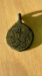 Иконка-подвеска Спас и процветший крест, КР,11-13 век, фото №6