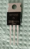IRF3205, оригинал MOSFET транзистор, N-канал 55В, 110А, TO220, фото №2