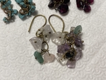 Pendant earrings with pebbles, photo number 3